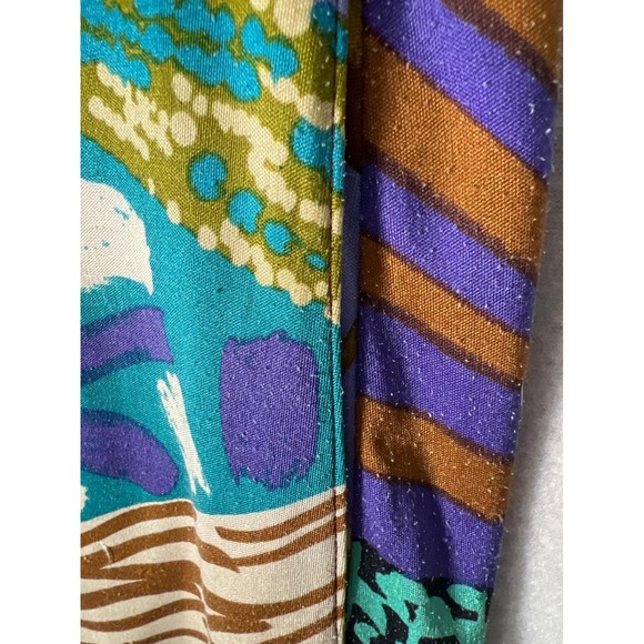 Missoni Silk Jersey Patchwork Knit Top Pants Set Vibrant Late 80s VTG 46/12–14 - Picture 12 of 12